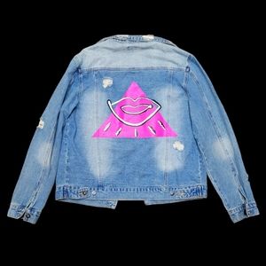 Request Premium Men's Denim Jacket Sz L